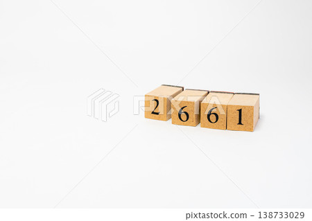 A four-digit number represented by wooden blocks; a simple numerical image resource. A four-digit number represented by wooden blocks; a simple numerical image resource. 138733029