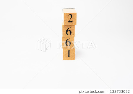 A four-digit number represented by wooden blocks; a simple numerical image resource. A four-digit number represented by wooden blocks; a simple numerical image resource. 138733032