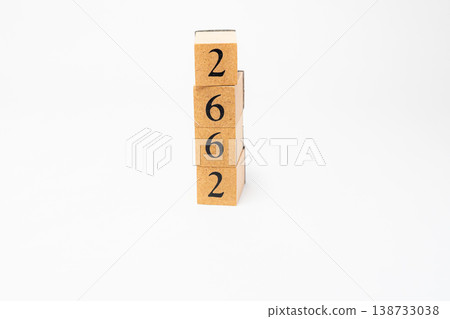 A four-digit number represented by wooden blocks; a simple numerical image resource. A four-digit number represented by wooden blocks; a simple numerical image resource. 138733038