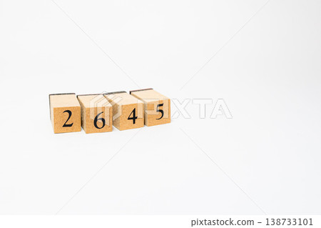 A four-digit number represented by wooden blocks; a simple numerical image resource. A four-digit number represented by wooden blocks; a simple numerical image resource. 138733101
