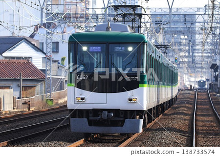 [Keihan Railway] 6000 series Commuter Rapid Express (Keihan Main Line: Morishoji Station) 138733574