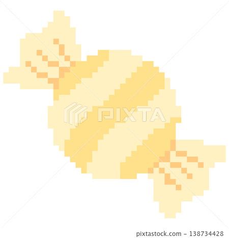 Yellow Pixel Candy Sweet Vector Cute 8 Bit Retro Candy Illustration Yellow Pixel Candy Sweet Vector Cute 8 Bit Retro Candy Illustration 138734428