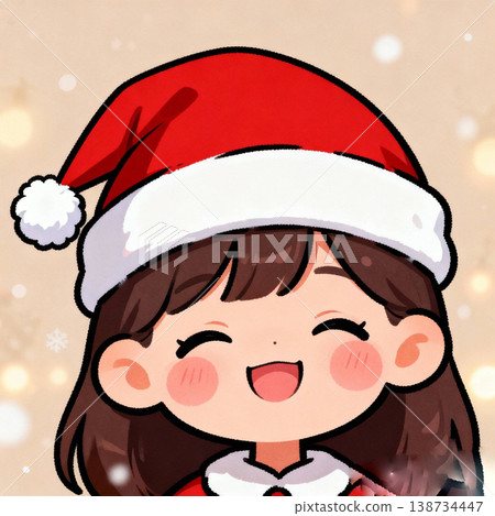 Girl cosplaying Santa for Christmas Girl cosplaying Santa for Christmas 138734447