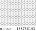 Hexagonal honeycomb pattern background 138736193