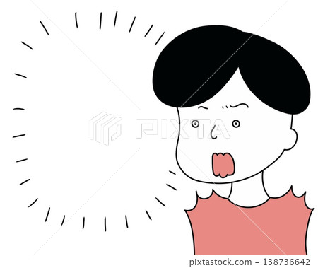 一位表情驚訝的年輕人和一段文字空間(暖色調) 一位表情驚訝的年輕人和一段文字空間(暖色調) 138736642