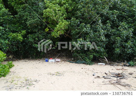 Okinawa Prefecture, Iriomote Island, Minamikazemita to Shikagawa, Ohama Okinawa Prefecture, Iriomote Island, Minamikazemita to Shikagawa, Ohama 138736761