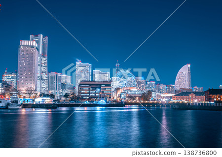 港未來地標塔夜景 138736800
