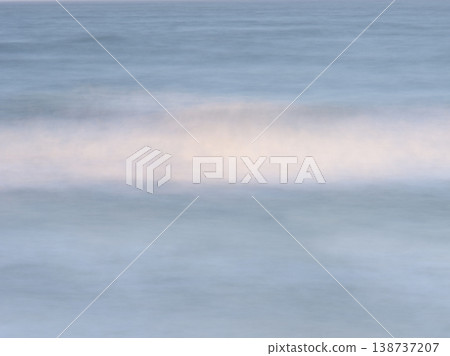 Springtime, the appearance of waves in the early morning, an abstract background image created using long exposure. Springtime, the appearance of waves in the early morning, an abstract background image created using long exposure. 138737207