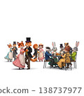 [Moulin de la Galette ①] Renoir copy / Blender practice piece 128 138737977