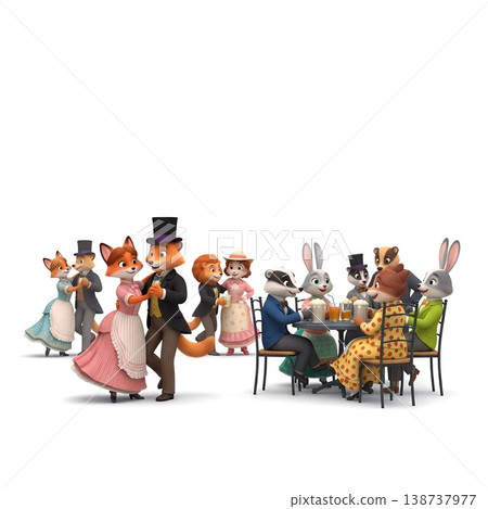 [Moulin de la Galette ①] Renoir copy / Blender practice piece 128 138737977