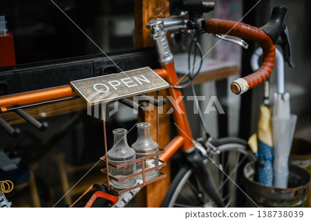 Stylish Open Sign 138738039