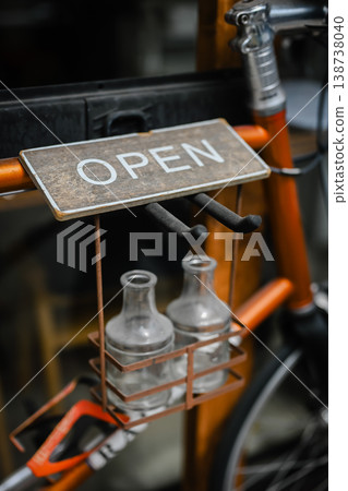 Stylish Open Sign Stylish Open Sign 138738040