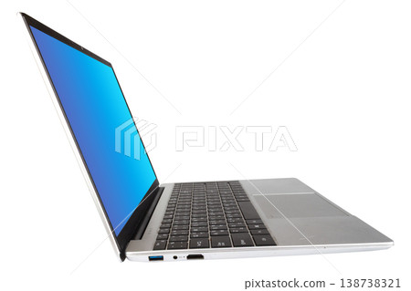 Computer keyboard isolated on white background 138738321