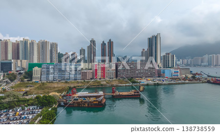 March 28 2026 Harbourfront towers rising above Yau Tong, hk 138738559