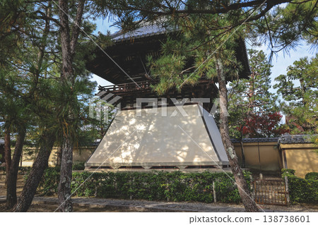 Nov 24 2025 Historic Wooden Bell Tower at Daitoku-ji Temple Kyoto 138738601