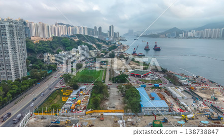 March 28 2026 redevelopment works along Cha Kwo Ling, hong kong March 28 2026 redevelopment works along Cha Kwo Ling, hong kong 138738847