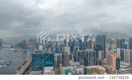 March 28 2026 Waterfront commercial skyline overlooking Kwun Tong, HK March 28 2026 Waterfront commercial skyline overlooking Kwun Tong, HK 138738856