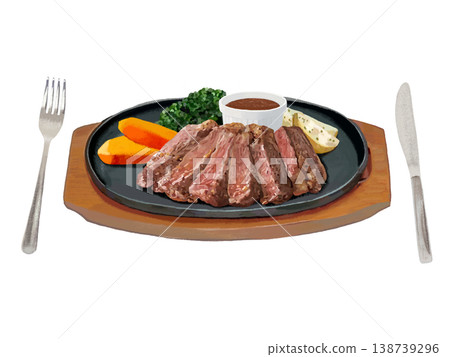 烤牛排（含餐具） 138739296
