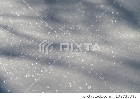 Serene dusk scene where snow reflects light beneath tree shadows. Peaceful twilight landscape featuring sparkling snow and scattered crystal reflections under trees Serene dusk scene where snow reflects light beneath tree shadows. Peaceful twilight landscape featuring sparkling snow and scattered crystal reflections under trees 138739383