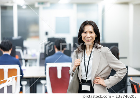 中年女性銷售人員 中年女性銷售人員 138740205