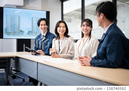 Construction company meeting Construction company meeting 138740502