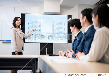 Construction company meeting 138740504