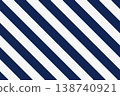Navy and white diagonal striped background 138740921