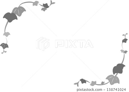 A frame of gray ivy and leaves A frame of gray ivy and leaves 138741024