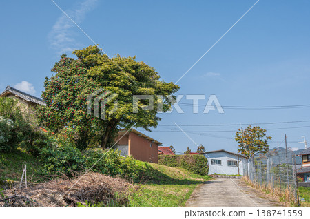 滋賀縣大津市荻町的村莊風景 滋賀縣大津市荻町的村莊風景 138741559