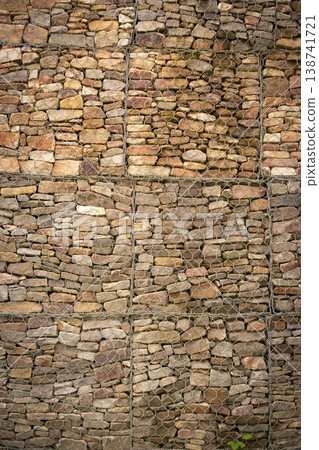 Diverse Stone Wall Exudes Natural Charm Diverse Stone Wall Exudes Natural Charm 138741721