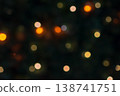 Magnificent Christmas Tree Illuminated with Twinkling Lights 138741751