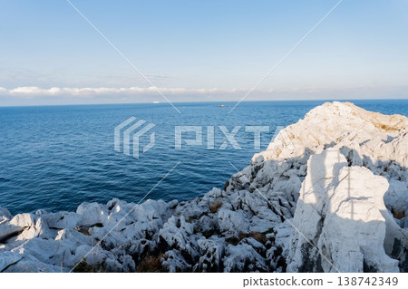 The sea seen from the rocks The sea seen from the rocks 138742349