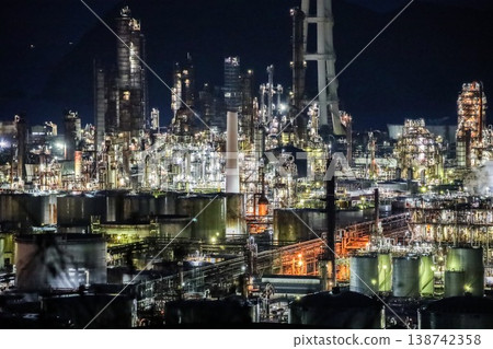 Factory night view Factory night view 138742358