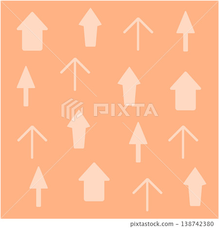 Background illustration with an upward-pointing arrow pattern 138742380