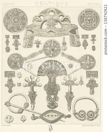 Celtic accessory illustrations Celtic accessory illustrations 138742621
