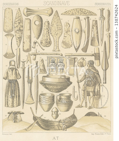 Illustrations of Scandinavian culture 138742624