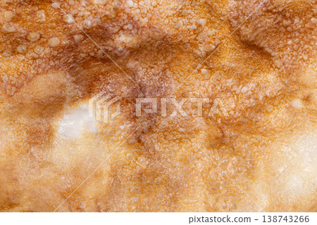 Warm pancake imagery. Homestyle pancake with texture. Delicate crispy pancake with inviting warmth. Comforting homemade pancake showcasing detailed browning and soft crumb 138743266