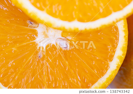 Bright citrus motif with stacked segments for advertisements. Colorful orange background with tiered segments designed to attract attention for health and food marketing Bright citrus motif with stacked segments for advertisements. Colorful orange background with tiered segments designed to attract attention for health and food marketing 138743342