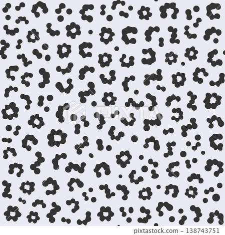 Stylized animal print background with natural spots, ideal for fashion textile 138743751