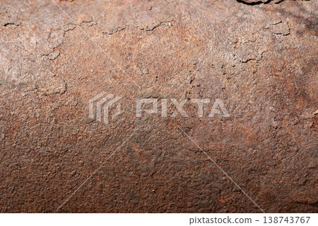 Decayed metal surface. Weathered industrial metal texture. Oxidized metal with peeling paint texture. Corroded rusty metal surface with flaking paint and scratches Decayed metal surface. Weathered industrial metal texture. Oxidized metal with peeling paint texture. Corroded rusty metal surface with flaking paint and scratches 138743767