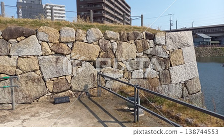 Mihara Castle, Goto Gate Ruins Stone Wall Mihara Castle, Goto Gate Ruins Stone Wall 138744553