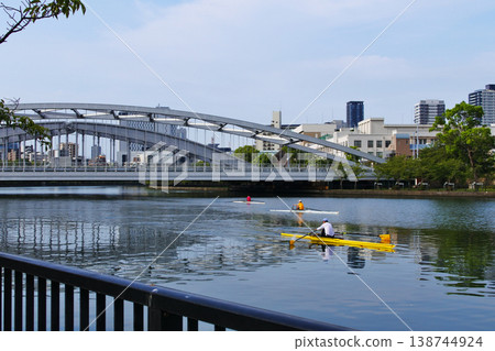 A view of Sakuramiya Bridge near the Osaka Mint. 138744924