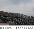 A group of apartment buildings on a sloping site in Kikugaoka, Kokura Minami Ward, Kitakyushu City. 138745488