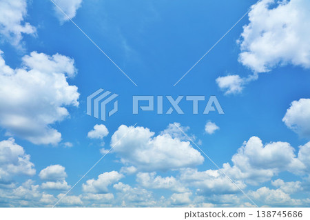 Summer blue sky and clouds 138745686