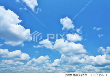 Summer blue sky and clouds Summer blue sky and clouds 138745691