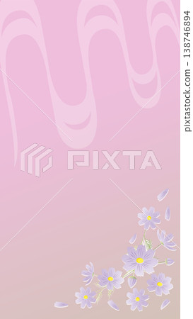Cosmos background illustration, autumn background Cosmos background illustration, autumn background 138746894