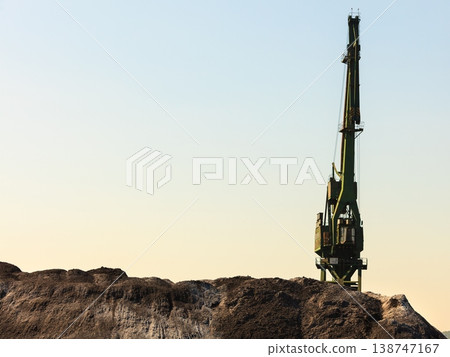 Crane working in harbour. 138747167