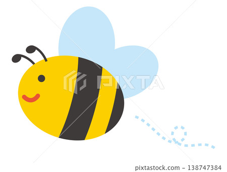 可愛的蜜蜂插圖 138747384
