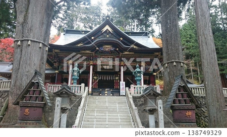 Chichibu City, Saitama Prefecture! The main hall of Mitsumine Shrine Chichibu City, Saitama Prefecture! The main hall of Mitsumine Shrine 138749329