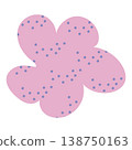 Abstract hand drawn flower head 138750163
